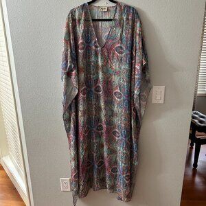 Show Me Your Mumu Hana Trumu Maxi Kaftan Sheer Swim Cover Resortwear O/S